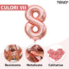 Set 2 Baloane Cifra 18Teno720, pentru Petreceri/Aniversari/Evenimente/Majorate, 105 cm, rose gold