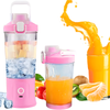 Blender Portabil Teno2297, pentru shake-uri si smoothie-uri, recipient de calatorie, capacitate 600 ml, 150 W, roz