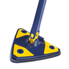 Mop cu Cap Triunghiular Teno1146, rotire 360 grade, telescopic, curatare usoara, 127 cm, albastru/galben deschis