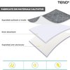 Set 2 Covorase de Baie Teno1015, anti-derapante, material moale, design modern, model floral, 80x50 & 50x40cm, gri