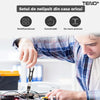 Set Trusa Surubelnite de Precizie 112 in 1 Teno121,pentru Macbook, iMac, iPhone, electronice, telefon, PC, otel S2, varf magnetic,negru