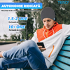 Caciula Bluetooth Unisex Teno1494, hands-free, microfon, difuzoare stereo incorporate, sistem audio detasabil, curatare usoara, comoda, pentru alergare/drumetii, gri deschis