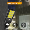 Lampa Solara Stradala 108 LED-uri Teno863, control prin telecomanda, senzor de miscare, 3 moduri de iluminare, protectie IP65, Waterproof, exterior, negru