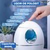 Difuzor Aromaterapie Teno606, cu ultrasunete, design minimalist, 7 culori LED, 2 moduri de eliberare a aerului, capacitate 800ml, silentios, umidifica aerul, alb