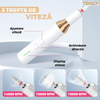 Pila Electrica Profesionala pentru Unghii Teno1137, freza wireless, 18000 RPM, indicator led, manichiura-pedichiura, 12 capete pentru pila, 36 benzi de slefurie, portabila, alb