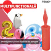 Pompa Manuala Pentru Umflat Baloane cu Dublu Sens Teno370, multifunctionala, materiale calitative, umflare rapida, rosu/negru, 28 cm