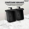 Friteuza Dubla Fara Ulei Air Fryer Teno1658, tehnologie smart sensing, programe smart chef automate, afisaj digital, capacitate 9 L, tehnologie de eliminare a grasimii, functie de pastrare la cald, tensiune alimentare 220-240 V, gri/negru