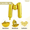 Balon in Forma de Litera M Teno1466, metalizat, pentru Petreceri/Aniversari/Evenimente, rezistent, folie, gold, 40 cm