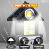 Lampa Solara in Forma de Casa 81 LED-uri Teno889, senzor de miscare, 3 moduri de iluminare, protectie IP65, Waterproof, exterior, negru