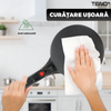 Tigaie Electrica pentru Clatite Teno1665, gatire fara ulei, usor de utilizat, suprafata mare, buton intuitiv, maner rezistent, tavita si tel incluse, 110-220 V, negru