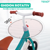 Bicicleta fara Pedale Teno1114, inaltime reglabila, manere anti-alunecare, sa confortabila waterproof, roti de 12 inch, cauciuc rezistent, 2-5 ani, verde