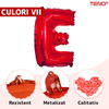 Balon in Forma de Litera E Teno1477, metalizat, pentru Petreceri/Aniversari/Evenimente, rezistent, folie, rosu, 40 cm