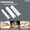 Dispenser de Bucatarie Multifunctional Teno1491, 4 in 1, pentru folie alimentara/ folie de aluminiu/ hartie de copt si servetele, rezistent, montare usoara cu suruburi, compatibil cu diverse dimensiuni de role, alb