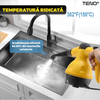 Aparat de Curat cu Abur Teno1515, 3 Bar, incalzire imediata, capacitate mare, rezervor de 350 ml, presiune ridicata, temperatura 100-150°, accesorii incluse, putere 1200 W, galben/negru