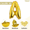 Balon in Forma de Litera A Teno1467, metalizat, pentru Petreceri/Aniversari/Evenimente, rezistent, folie, gold, 40 cm
