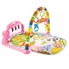 Centru de Activitati si Joaca Teno327, saltea interactiva pentru copiicu sunete, multifunctional, pian si oglinda detasabile, jucarii zornaitoare, 4 moduri interactive si educative, roz