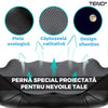 Aparat Profesional pentru Masaj Cervical Teno329, spate, lombara, abdomen si picioare, shiatsu, 4 puncte de masaj, albastru