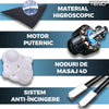 Aparat Profesional pentru Masaj Cervical Teno329, spate, lombara, abdomen si picioare, shiatsu, 4 puncte de masaj, albastru
