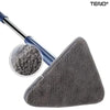 Set 3 Rezerve pentru Mop cu Cap Triunghiular Teno357, rotire 360 grade, 27 cm, gri