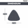 Set 3 Rezerve pentru Mop cu Cap Triunghiular Teno357, rotire 360 grade, 27 cm, gri
