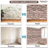 Set 10x Tapet Caramida 3D Teno1088, Model Piatra Naturala, suprafata acoperire 5.3. mp, autoadeziv, waterproof, usor de montat, design modern, 70x77 cm, maro deschis
