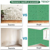 Set 10x Tapet Caramida 3D Teno1303, Model Stelute, suprafata acoperire 5.3 mp, autoadeziv, waterproof, usor de montat, design modern, 70x77 cm, verde inchis