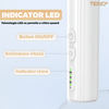 Pila Electrica Profesionala pentru Unghii Teno1137, freza wireless, 18000 RPM, indicator led, manichiura-pedichiura, 12 capete pentru pila, 36 benzi de slefurie, portabila, alb
