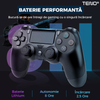 Controller Wireless DoubleShock Teno541, compatibil cu PS4, joystick-uri analog, vibratie dubla, baterie performanta, negru