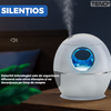 Difuzor Aromaterapie Teno606, cu ultrasunete, design minimalist, 7 culori LED, 2 moduri de eliberare a aerului, capacitate 800ml, silentios, umidifica aerul, alb