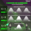 Lampa Solara Stradala 102 LED-uri Teno881, control prin telecomanda, senzor de miscare, 3 moduri de iluminare, protectie IP65, Waterproof, exterior, negru
