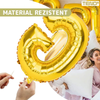 Balon in Forma de Litera G Teno1471, metalizat, pentru Petreceri/Aniversari/Evenimente, rezistent, folie, gold, 40 cm