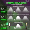 Lampa Solara Stradala 3 LED-uri Teno882, control prin telecomanda, senzor de miscare, 3 moduri de iluminare, protectie IP65, Waterproof, exterior, negru