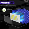 Lampa LED cu 3 Brate Mobile Teno1651, 3 aripi pliabile, 36 LED-uri, flux luminos 3000LM, lumina alba rece 6000-6500K, bec iluminare pentru interior garaj/depozit/atelier, albastru