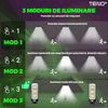 Lampa Solara Stradala 72 LED-uri Teno883, control prin telecomanda, senzor de miscare, 3 moduri de iluminare, protectie IP65, Waterproof, exterior, negru