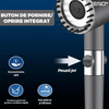 Para de Dus Teno976, 6 filtre extra, buton On/Off, presiune ajustabila, filtrare apa, jet uniform, zimti de silicon pentru curatare, gri