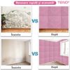 Set 10x Tapet 3D Teno1305, Model Carouri si Flori, suprafata acoperire 4.9 mp, autoadeziv, waterproof, usor de montat, design modern, 70x70 cm, roz