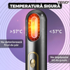 Uscator Profesional de Par 3 in 1 Teno1083, aparat multifunctional coafare si uscare, 3 accesorii incluse, 1200W, negru