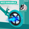 Bicicleta fara Pedale Teno1114, inaltime reglabila, manere anti-alunecare, sa confortabila waterproof, roti de 12 inch, cauciuc rezistent, 2-5 ani, verde