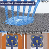 Mop cu Cap in Forma de Stea Teno552, rotire 360 grade, telescopic, curatare usoara, 4 lavete incluse, 123 cm, albastru/galben