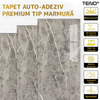 Set 10x Tapet Marmura Premium 3D Teno1888, suprafata acoperire 1.8 mp, autoadeziv, waterproof, usor de montat, design modern, 30x60 cm, model 58, gri