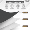 Set 3 Cutii pentru Depozitare si Organizare Mari Teno1035, pliabile, maner ranforsat si fereastra transparenta, pentru haine/paturi/ plapumi/ perne/ lenjerii de pat/jucarii, 105 L, 70x50x30 cm, negru