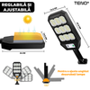 Lampa Solara Stradala 189 LED-uri Teno860, senzor de miscare, 3 moduri de iluminare, protectie IP65, Waterproof, exterior, negru