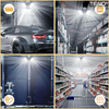 Lampa LED cu 3 Brate Mobile Teno1221, 3 aripi pliabile, 36 LED-uri, flux luminos 3000LM, lumina alba rece 6000-6500K, bec iluminare pentru interior garaj/depozit/atelier, alb