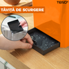 Organizator Multifunctional pentru Bucatarie Teno601, 6 Compartimente, raft condimente, suport detasabil telefon, tavita de scurgere, suport tacamuri/ustensile, portocaliu