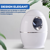 Difuzor Aromaterapie Teno606, cu ultrasunete, design minimalist, 7 culori LED, 2 moduri de eliberare a aerului, capacitate 800ml, silentios, umidifica aerul, alb