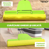 Mop cu PVA Teno1659, sistem de stoarcere integrat, coada telescopica, laveta rezistenta, curatare usoara, absorbtie eficienta, captare a prafului, 120 cm, galben/verde