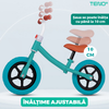 Bicicleta fara Pedale Teno1114, inaltime reglabila, manere anti-alunecare, sa confortabila waterproof, roti de 12 inch, cauciuc rezistent, 2-5 ani, verde
