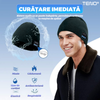 Caciula Bluetooth Unisex Teno1493, hands-free, microfon, difuzoare stereo incorporate, sistem audio detasabil, curatare usoara, comoda, pentru alergare/drumetii, gri inchis