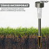 Set 10 Lampi Solare pentru Gradina Teno1118, tehnologie LED,pentru exterior, incarcare solara, autonomie 8 ore, tip tarus, material metal, lumina alb cald