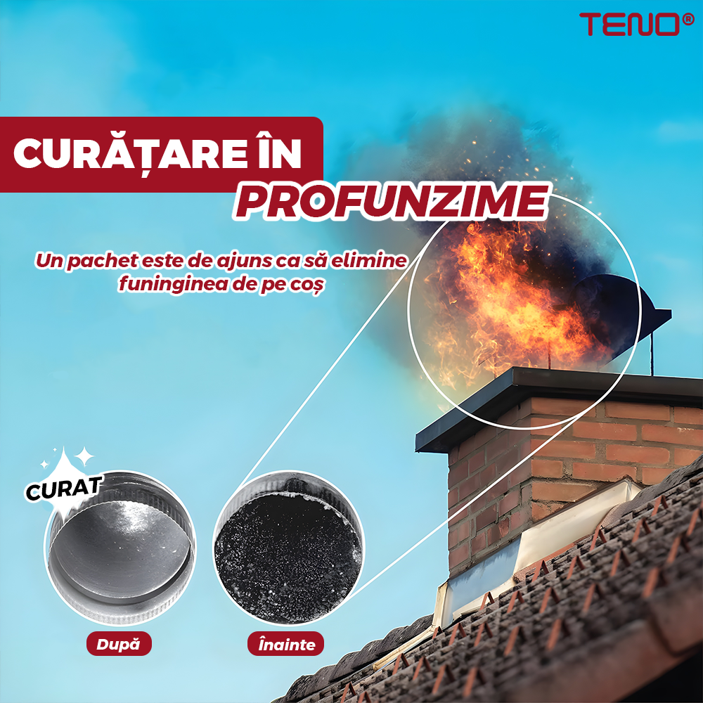 Set Solutie pentru Curatat Funingine Teno2184, pentru sobe/seminee, us ...